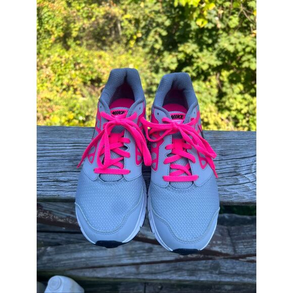 Nike Girls Downshifter 6 Sz 6Y Pink/Black/Gray 685167-007 - Picture 6 of 8